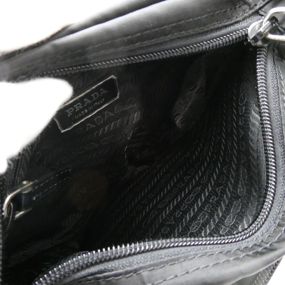 Prada Shoulder Bag Nylon Triangle Logo — view 4