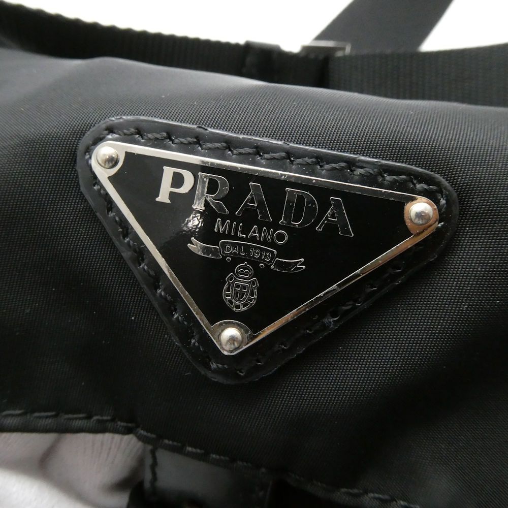 Prada Shoulder Bag Nylon Triangle Logo — view 3