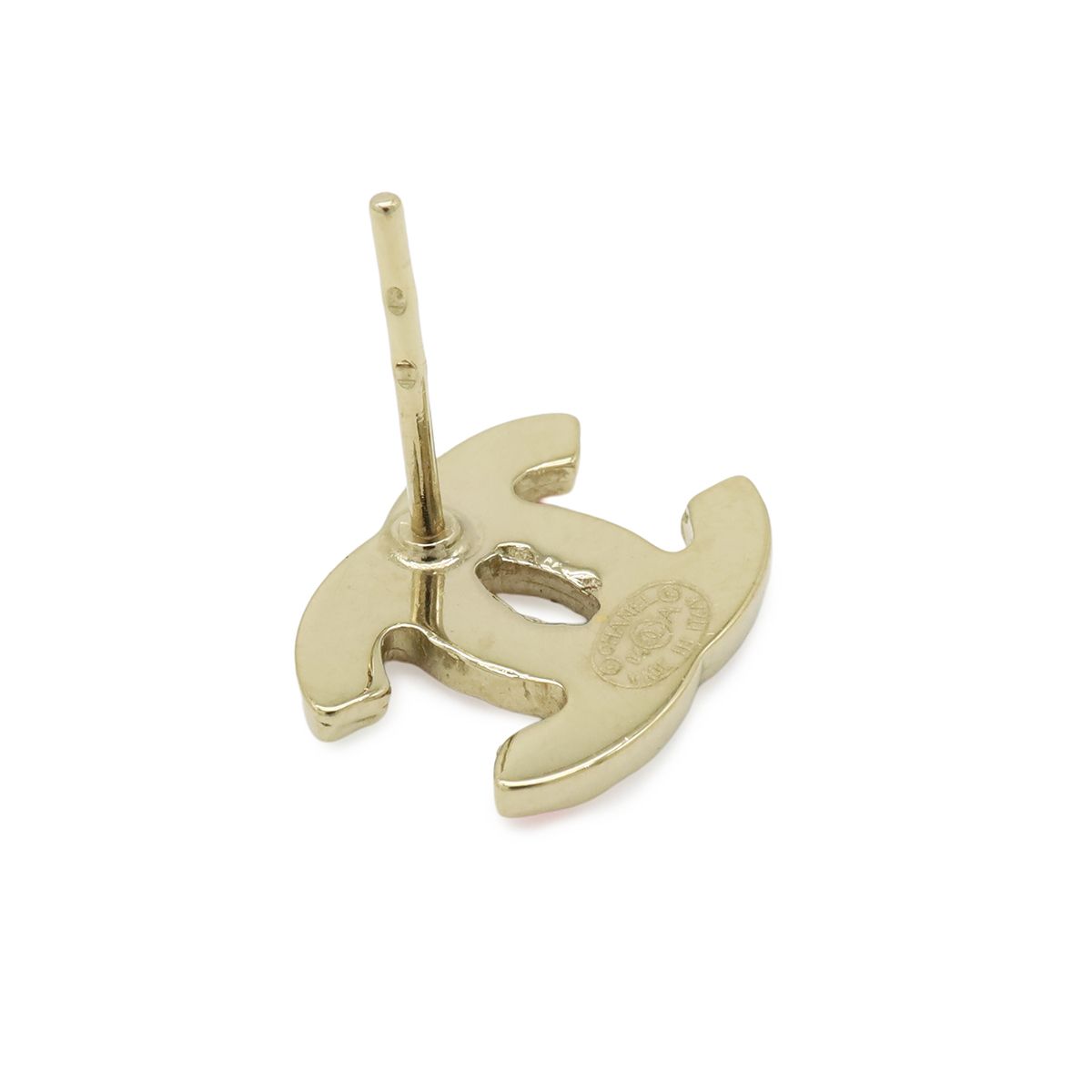 Chanel 04A CC Logo Earrings Rhinestone Multicolor Gold — view 5