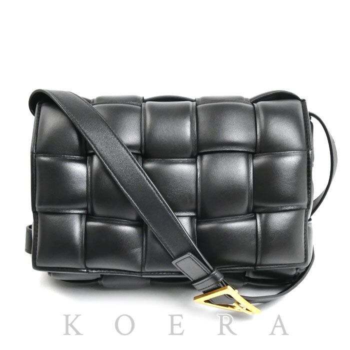 Bottega Veneta Padette Cassette Shoulder Bag Black