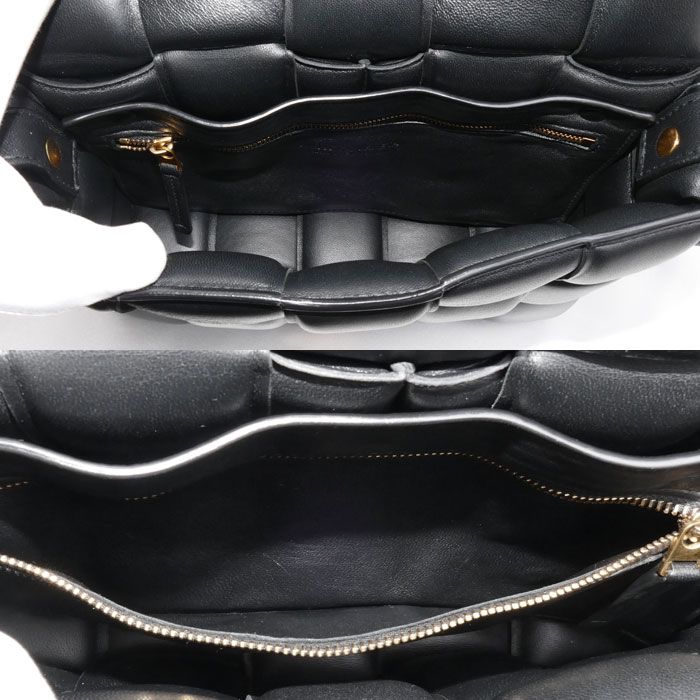 Bottega Veneta Padette Cassette Shoulder Bag Black — view 4