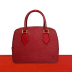 Louis Vuitton Vintage Sablon Epi Leather Mini Boston Bag Castilian