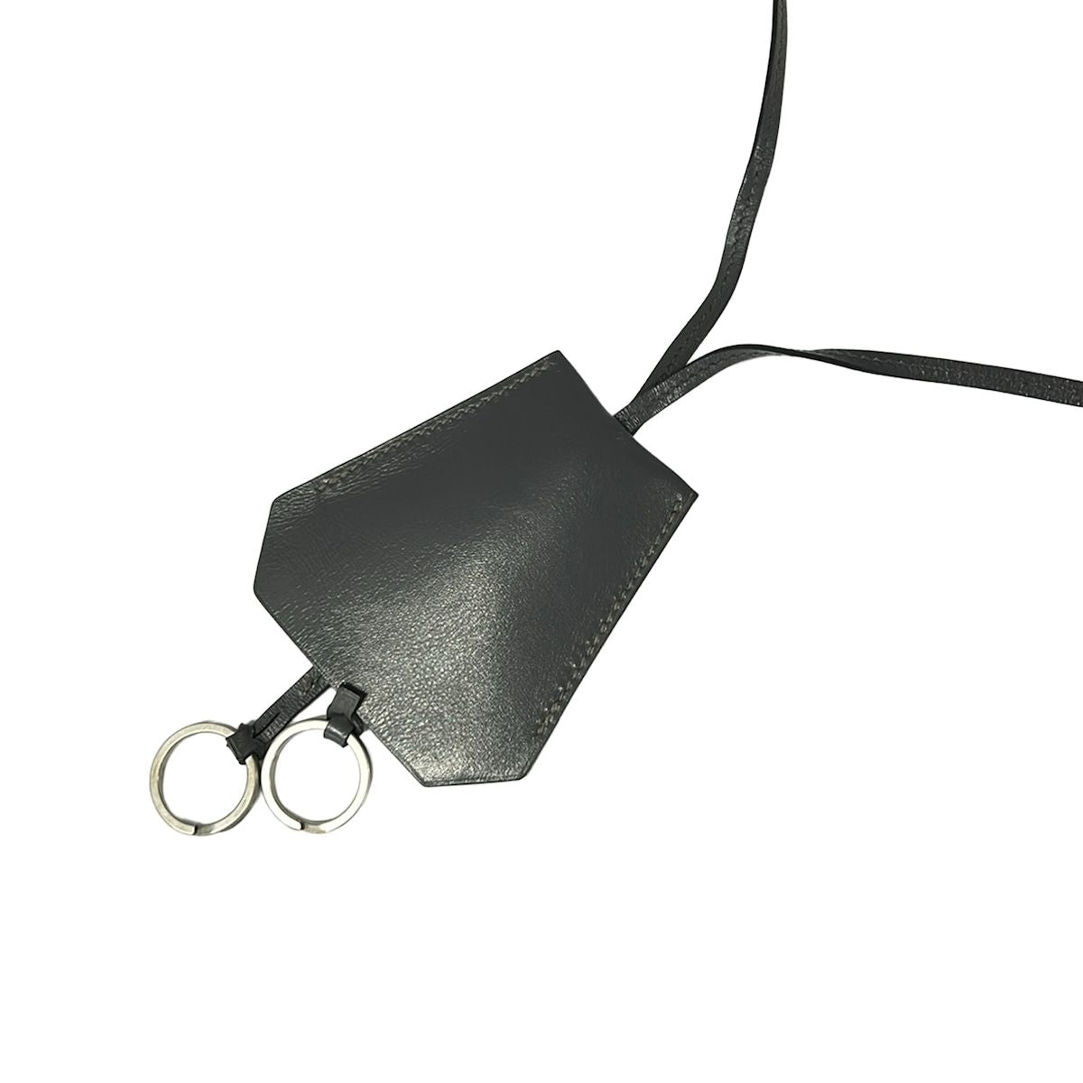 Hermes Necklace Clochette Dark Gray — view 3