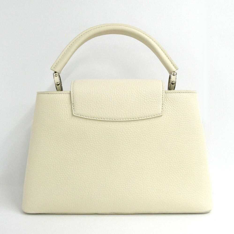 Louis Vuitton Capucines PM Flower Beads White Taurillon Leather Handbag 2-Way — view 2