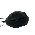 Loewe Vintage Anagram Logo Leather Drawstring Mini Shoulder Bag Pochette Black — view 7