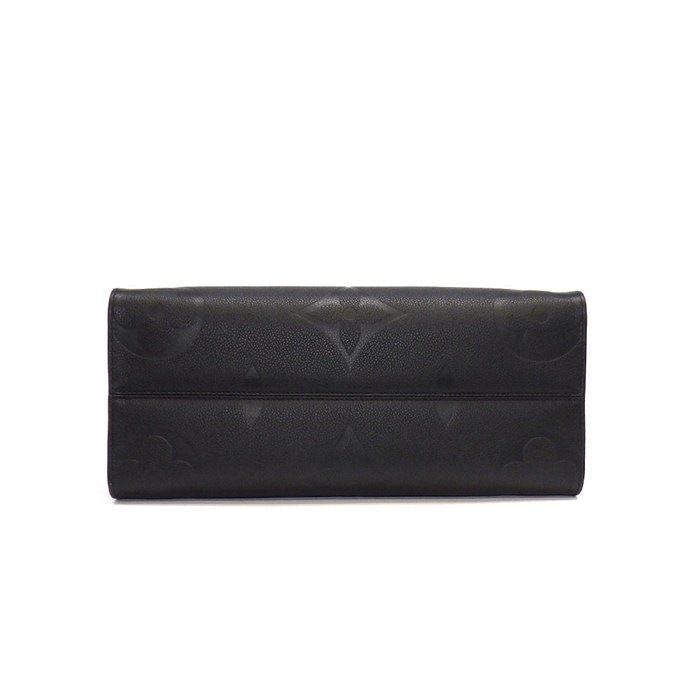 Louis Vuitton Tote on the Go MM Black Monogram Empreinte Leather Gold — view 4