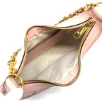 Gucci GG Matelasse Small Shoulder Bag Pink Leather Gold — view 5