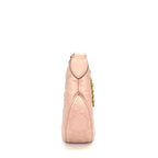 Gucci GG Matelasse Small Shoulder Bag Pink Leather Gold — view 3