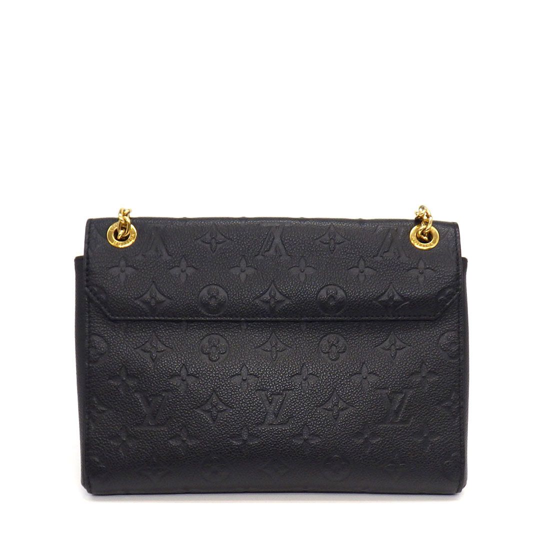Louis Vuitton Shoulder Bag Vavin PM Black Monogram Empreinte Leather Gold — view 2