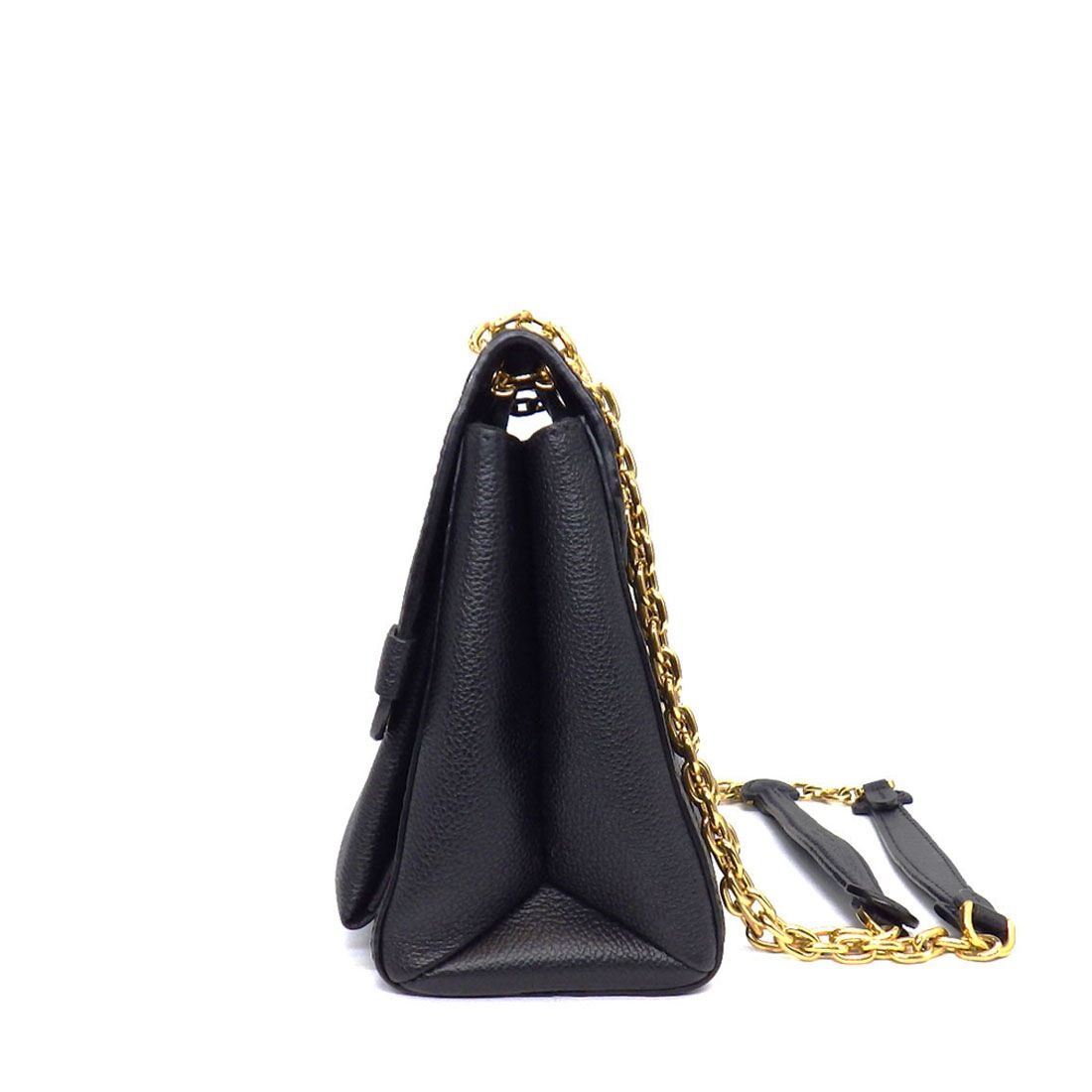 Louis Vuitton Shoulder Bag Vavin PM Black Monogram Empreinte Leather Gold — view 3