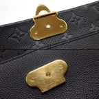 Louis Vuitton Shoulder Bag Vavin PM Black Monogram Empreinte Leather Gold — view 8