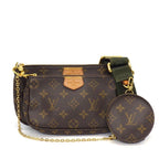 Louis Vuitton Shoulder Bag Multi Pochette Accessoires Khaki Monogram Leather