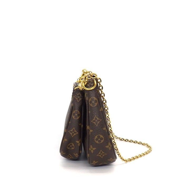 Louis Vuitton Shoulder Bag Multi Pochette Accessoires Khaki Monogram Leather — view 3