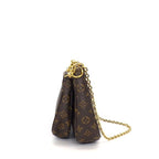 Louis Vuitton Shoulder Bag Multi Pochette Accessoires Khaki Monogram Leather — view 3