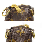 Louis Vuitton Shoulder Bag Multi Pochette Accessoires Khaki Monogram Leather — view 8