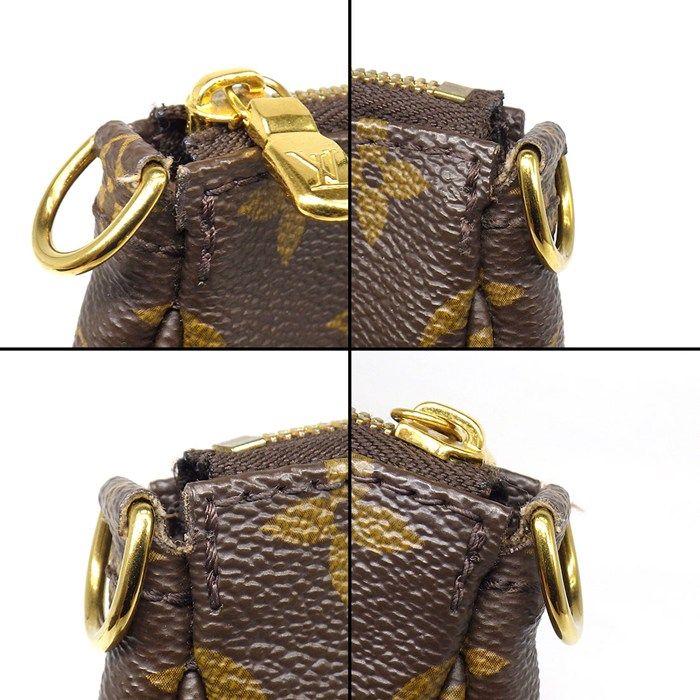 Louis Vuitton Shoulder Bag Multi Pochette Accessoires Khaki Monogram Leather — view 8