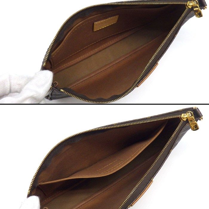 Louis Vuitton Shoulder Bag Multi Pochette Accessoires Khaki Monogram Leather — view 5