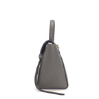 Celine Shoulder Bag Nano Gray Calfskin Gold — view 3
