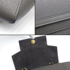 Celine Shoulder Bag Nano Gray Calfskin Gold — view 8