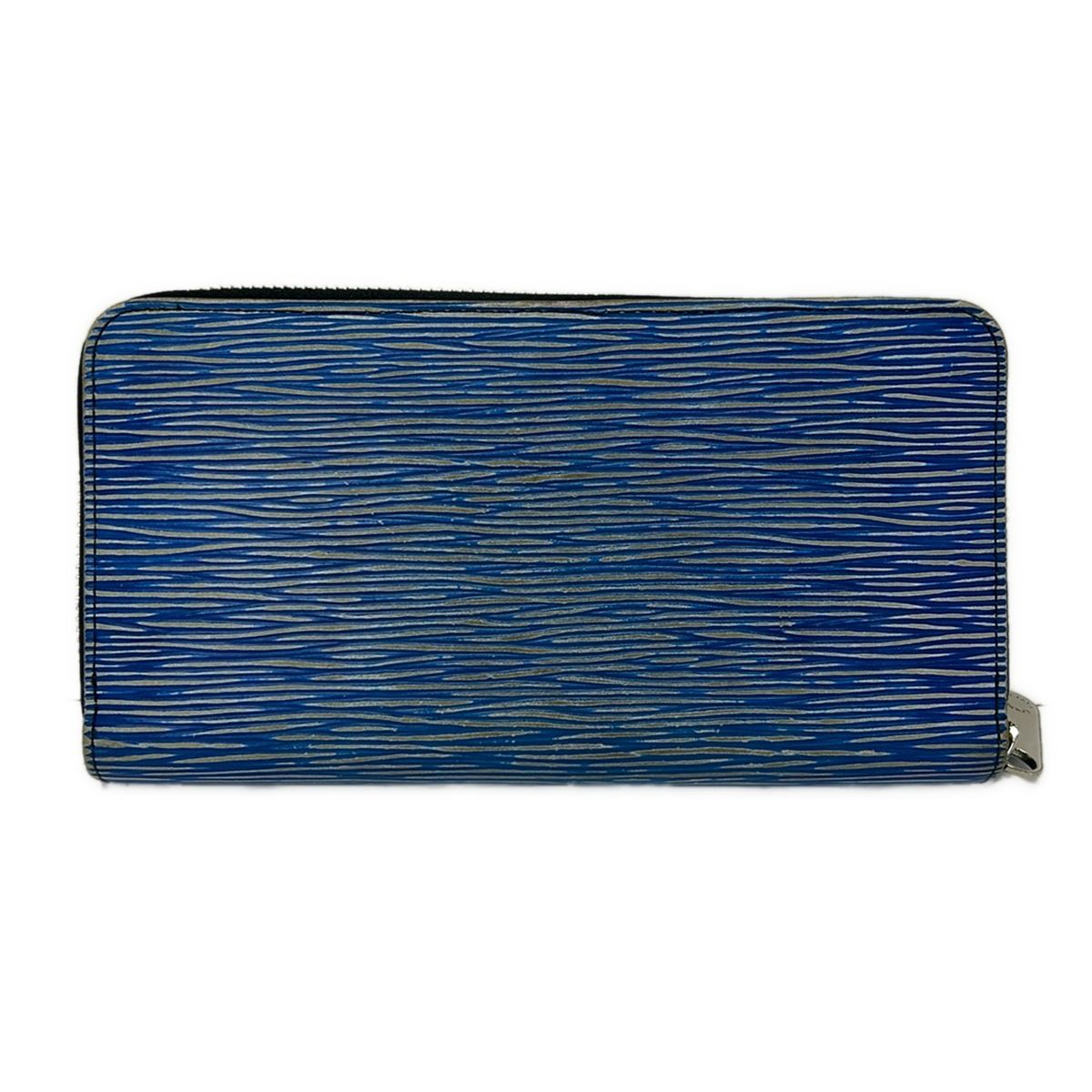 Louis Vuitton Wallet Epi Denim Zippy Blue Leather Cowhide — view 2