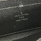 Louis Vuitton Wallet Epi Denim Zippy Blue Leather Cowhide — view 5