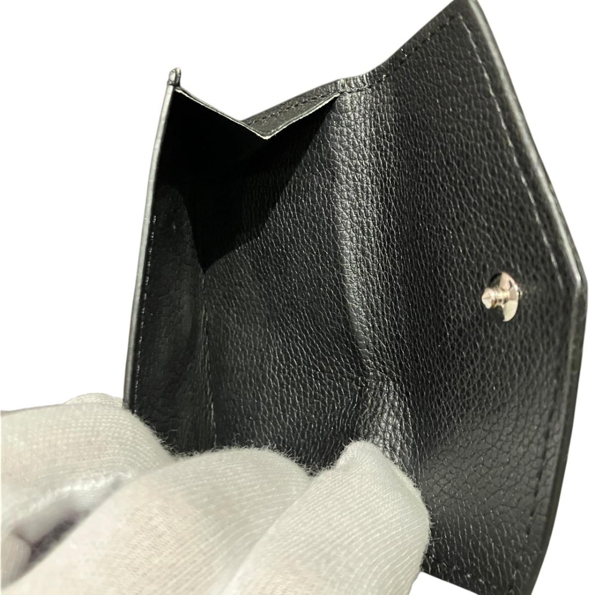 Louis Vuitton Portefeuille Lock Mini Taurillon Trifold Wallet Leather — view 6