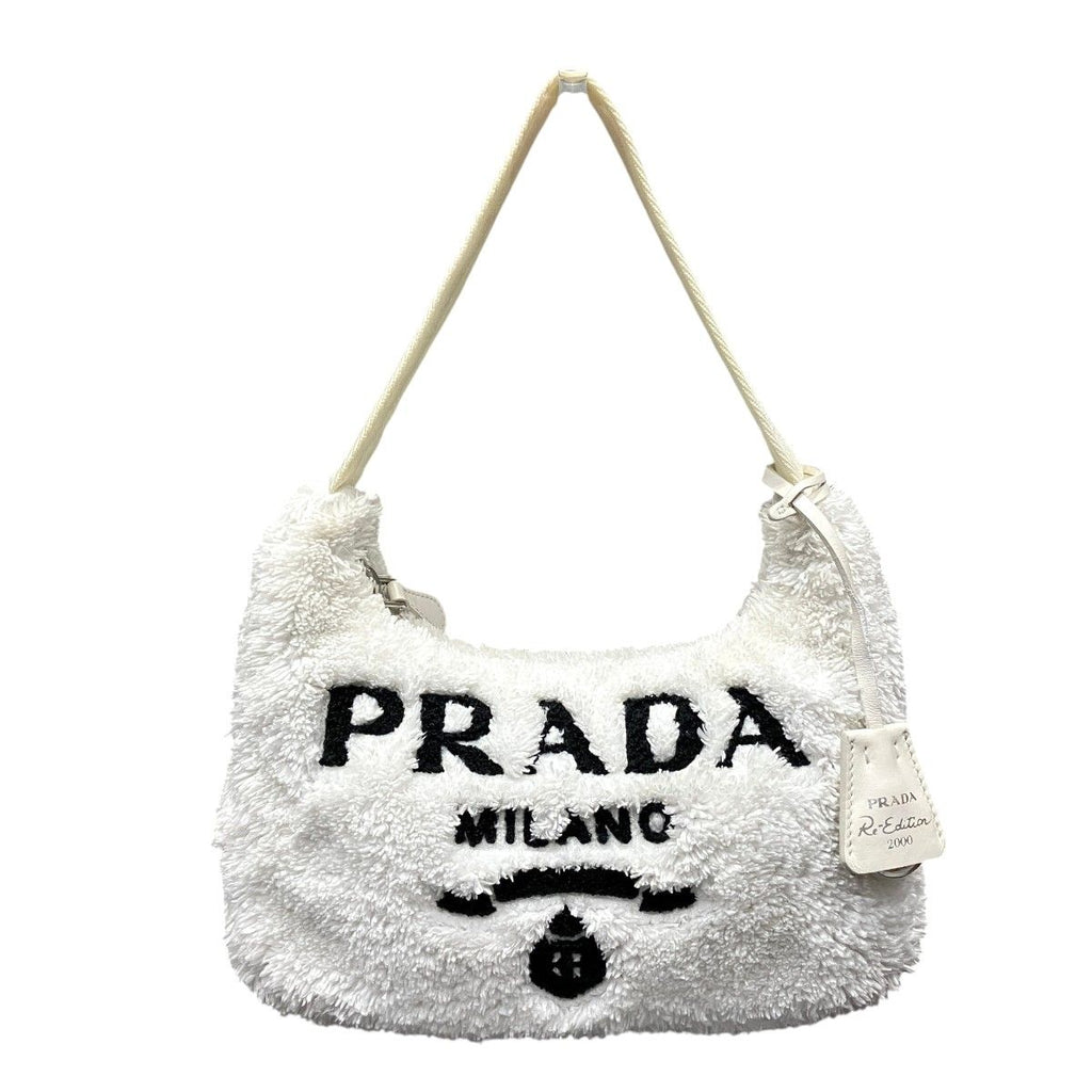 Prada Terry Handbag Nylon Fleece