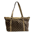 Gucci Abbey Handbag Leather GG Canvas — view 2