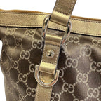Gucci Abbey Handbag Leather GG Canvas — view 8