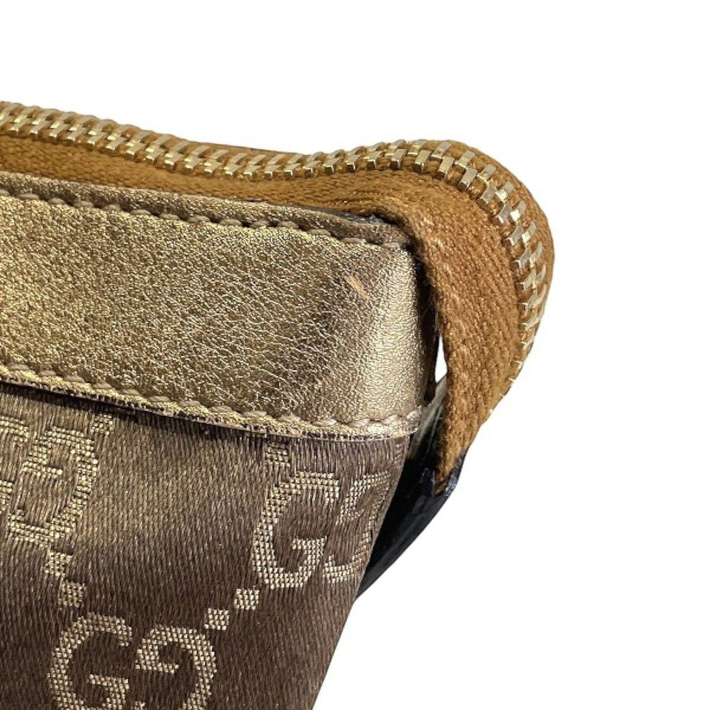 Gucci Abbey Handbag Leather GG Canvas — view 7