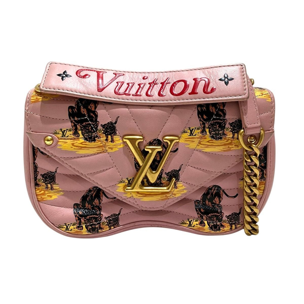 Louis Vuitton Chain Back PM New Wave Shoulder Bag Quilted Calfskin