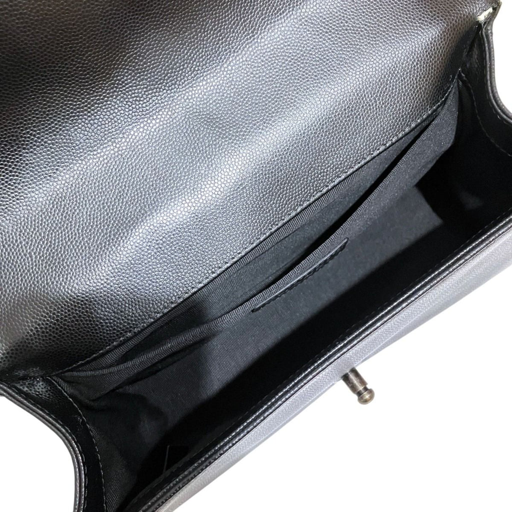 Chanel Boy Shoulder Bag V-stitch Caviar Leather — view 6