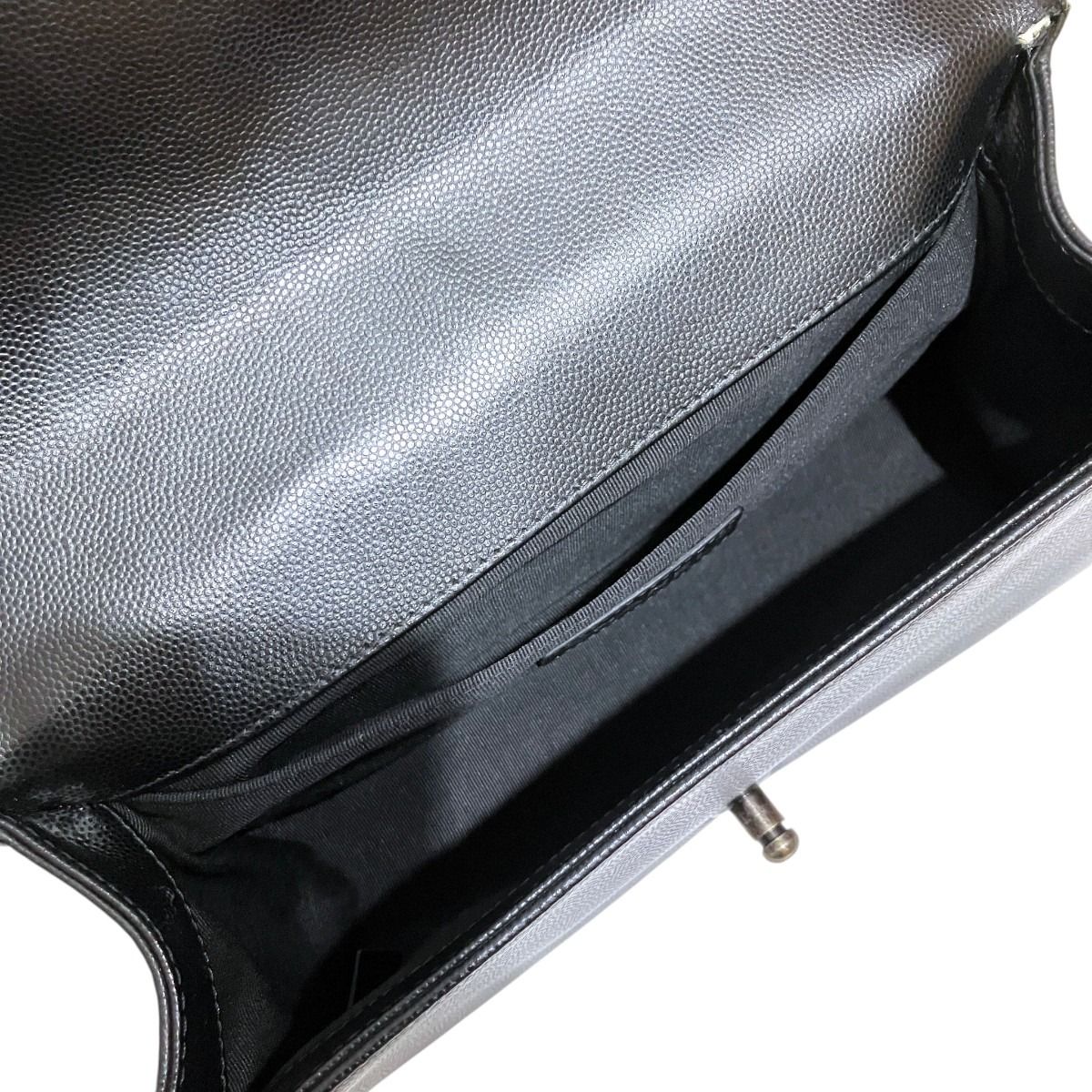 Chanel Boy Shoulder Bag V-stitch Caviar Leather — view 6
