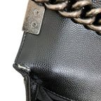 Chanel Boy Shoulder Bag V-stitch Caviar Leather — view 7