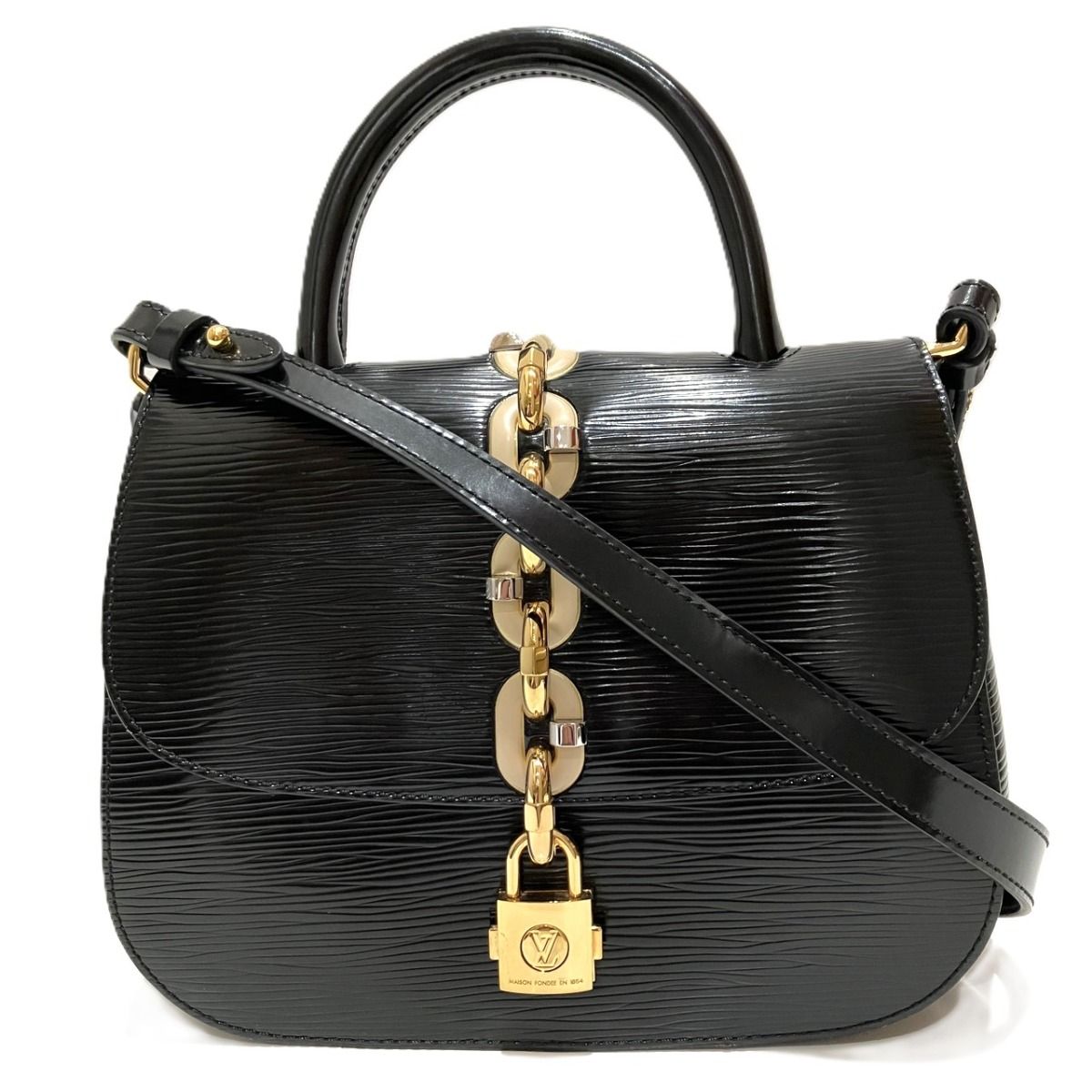 Louis Vuitton Chain It Epi Shoulder Bag Leather