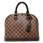 Louis Vuitton Alma PM Damier Ebene Handbag Canvas