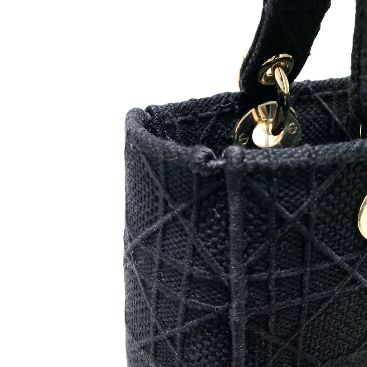 Dior Cristian D-lite Handbag Cotton Canvas — view 7