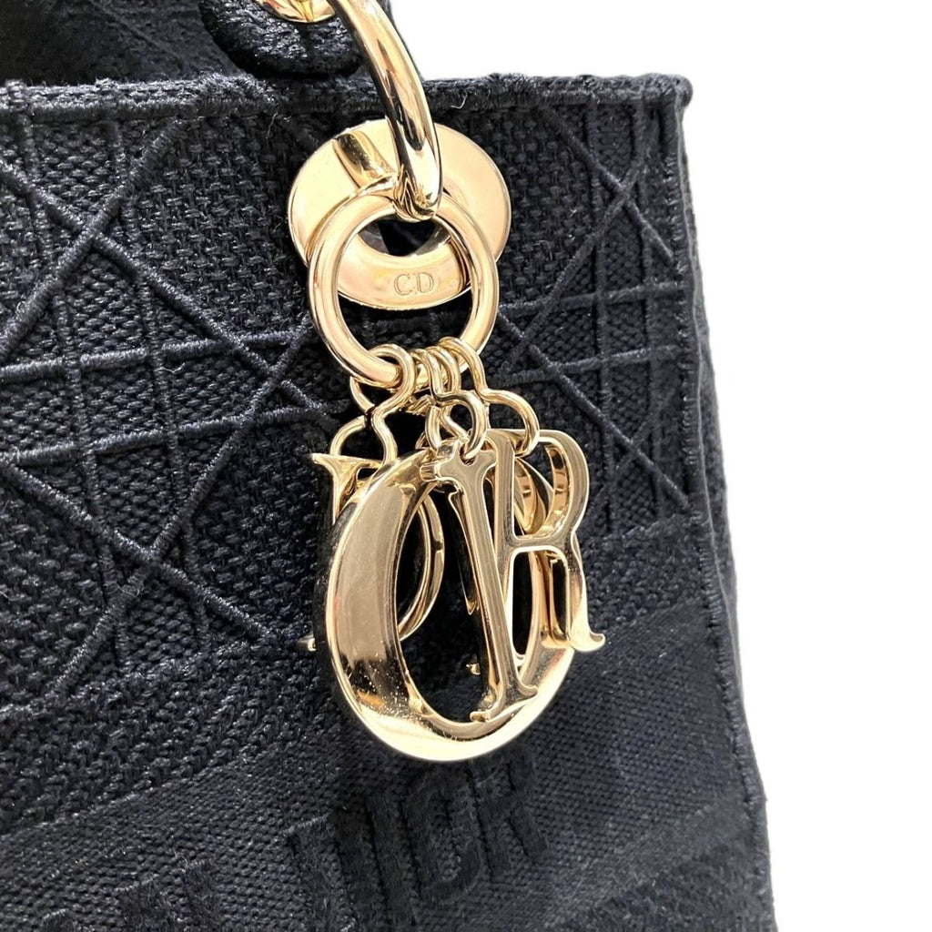 Dior Cristian D-lite Handbag Cotton Canvas — view 6