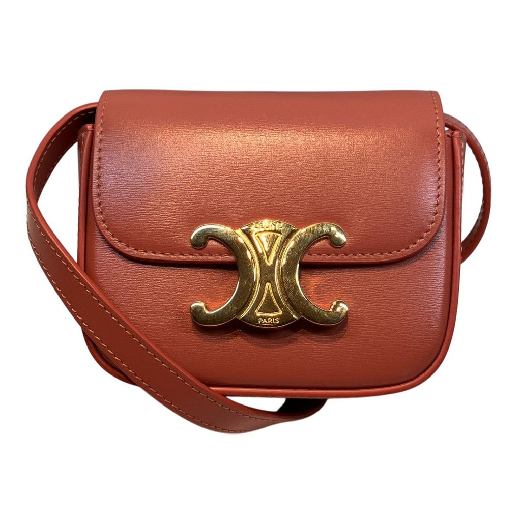 Celine Mini Claude Shoulder Bag Leather