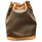 Celine Drawstring Macadam Shoulder Bag Leather — view 2
