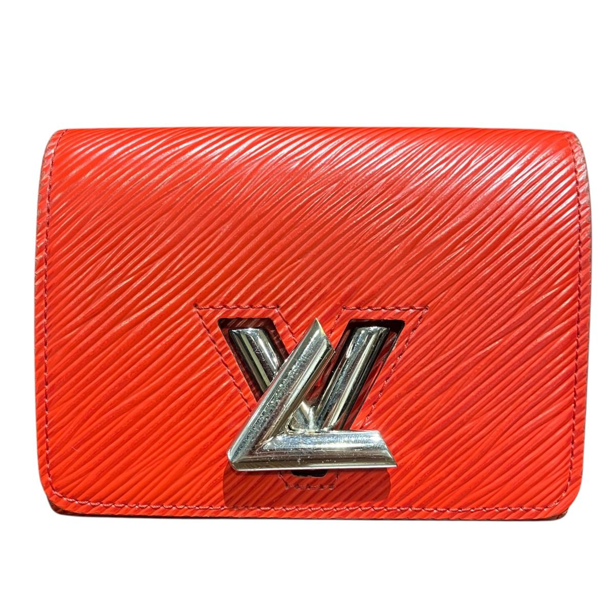 Louis Vuitton Portefeuille Twisted Compact Epi Bifold Wallet Leather