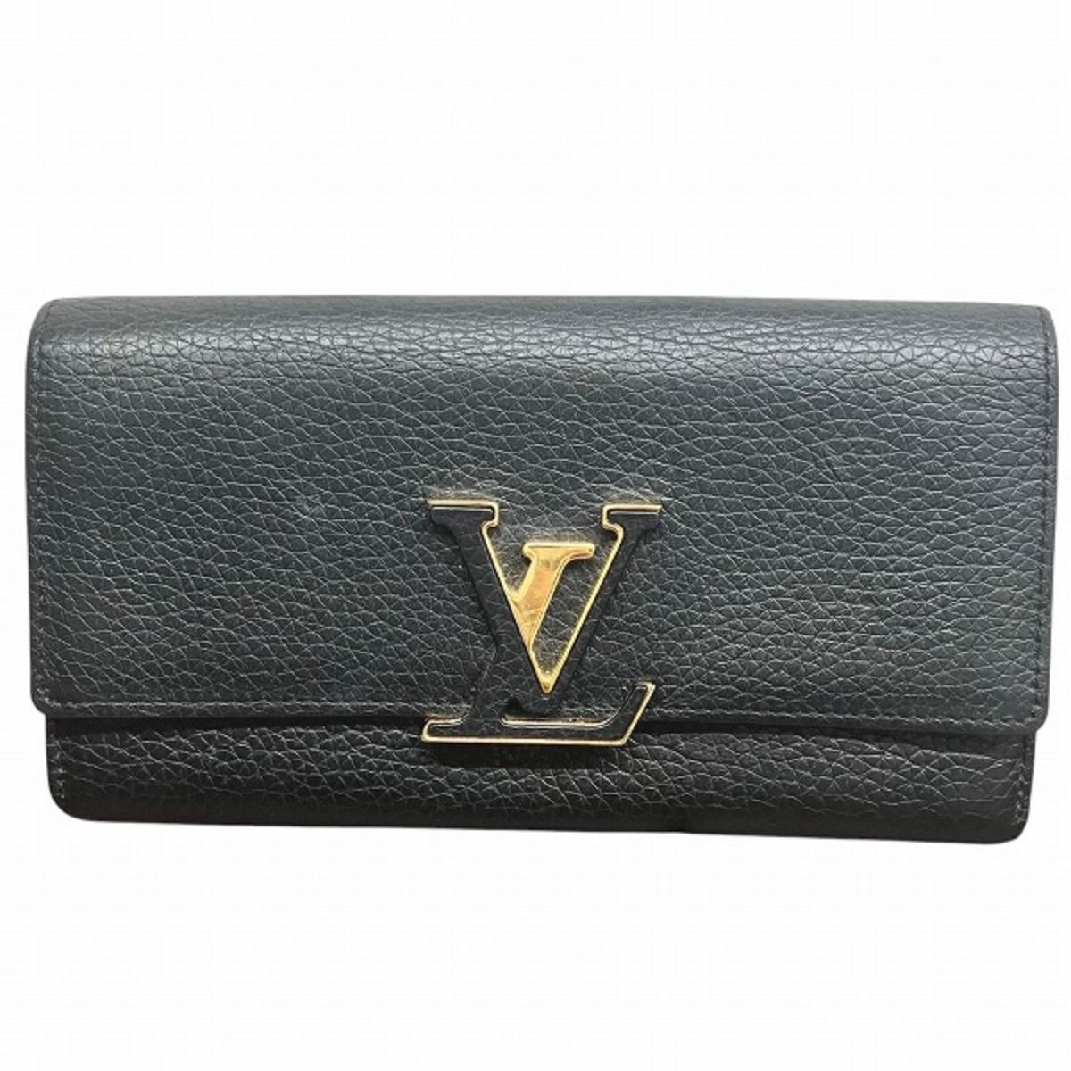 Louis Vuitton Portefeuille Capucines Taurillon Wallet Leather