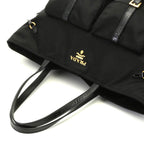 Prada Shopping Tote Black Nylon Patent — view 5