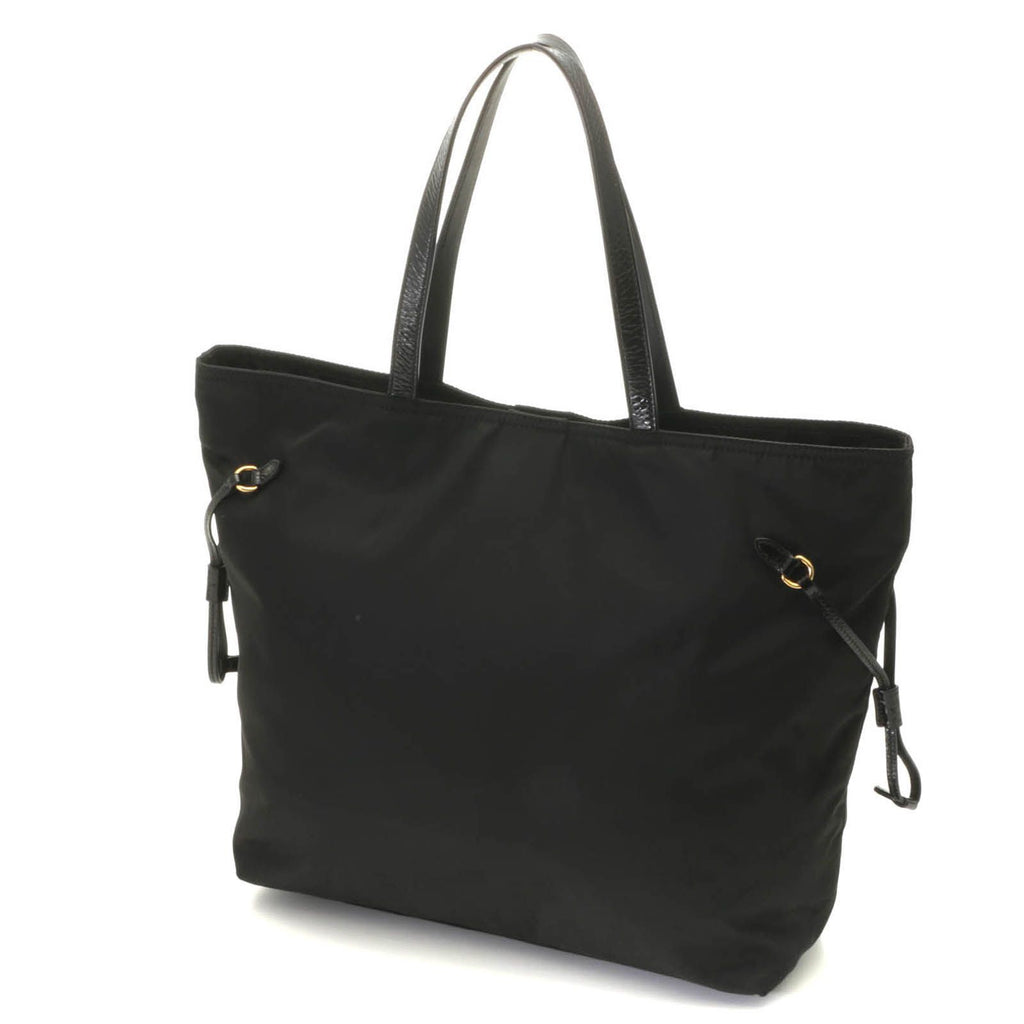 Prada Shopping Tote Black Nylon Patent — view 2
