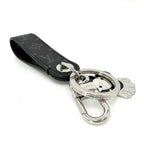 Louis Vuitton Key Ring Monogram Eclipse Dragonne Vivienne Key Holder Charm — view 3