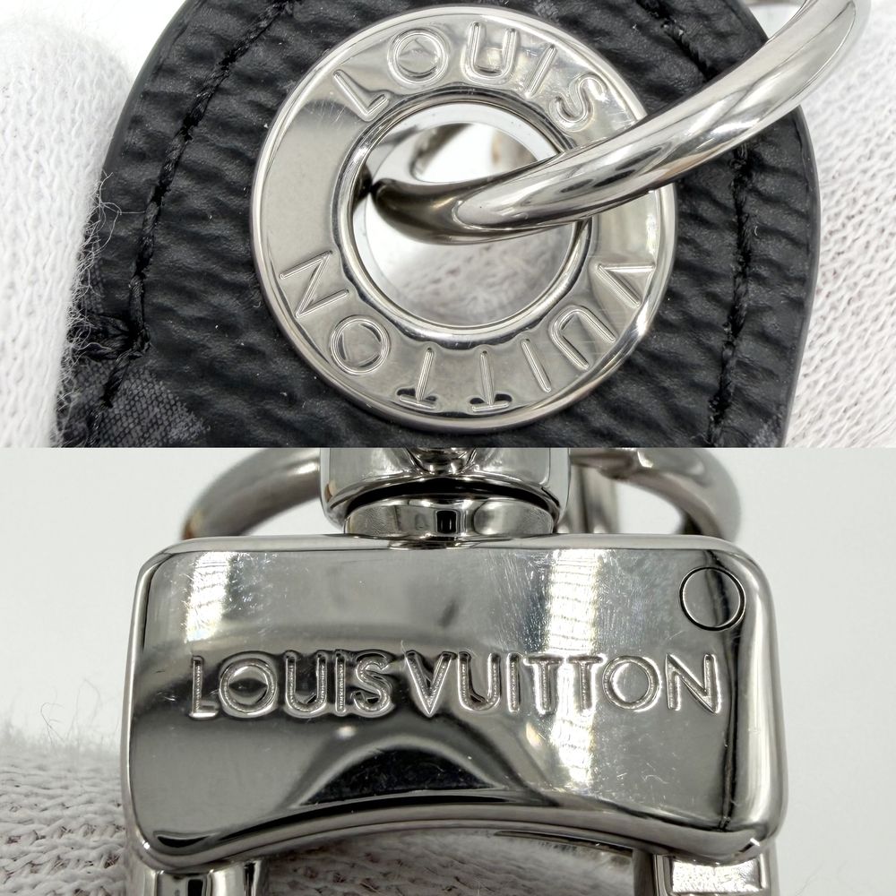 Louis Vuitton Key Ring Monogram Eclipse Dragonne Vivienne Key Holder Charm — view 4