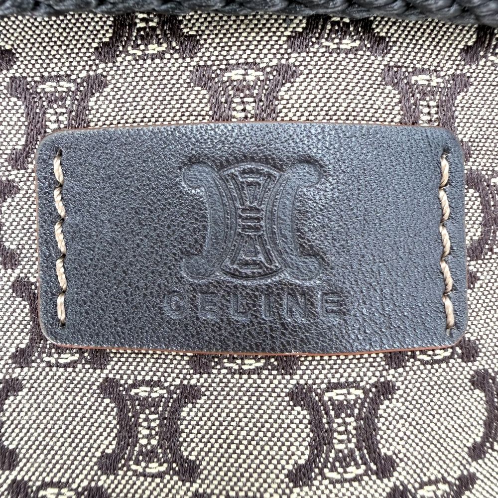 Celine Belt Bag Macadam Canvas Brown Silver — view 5