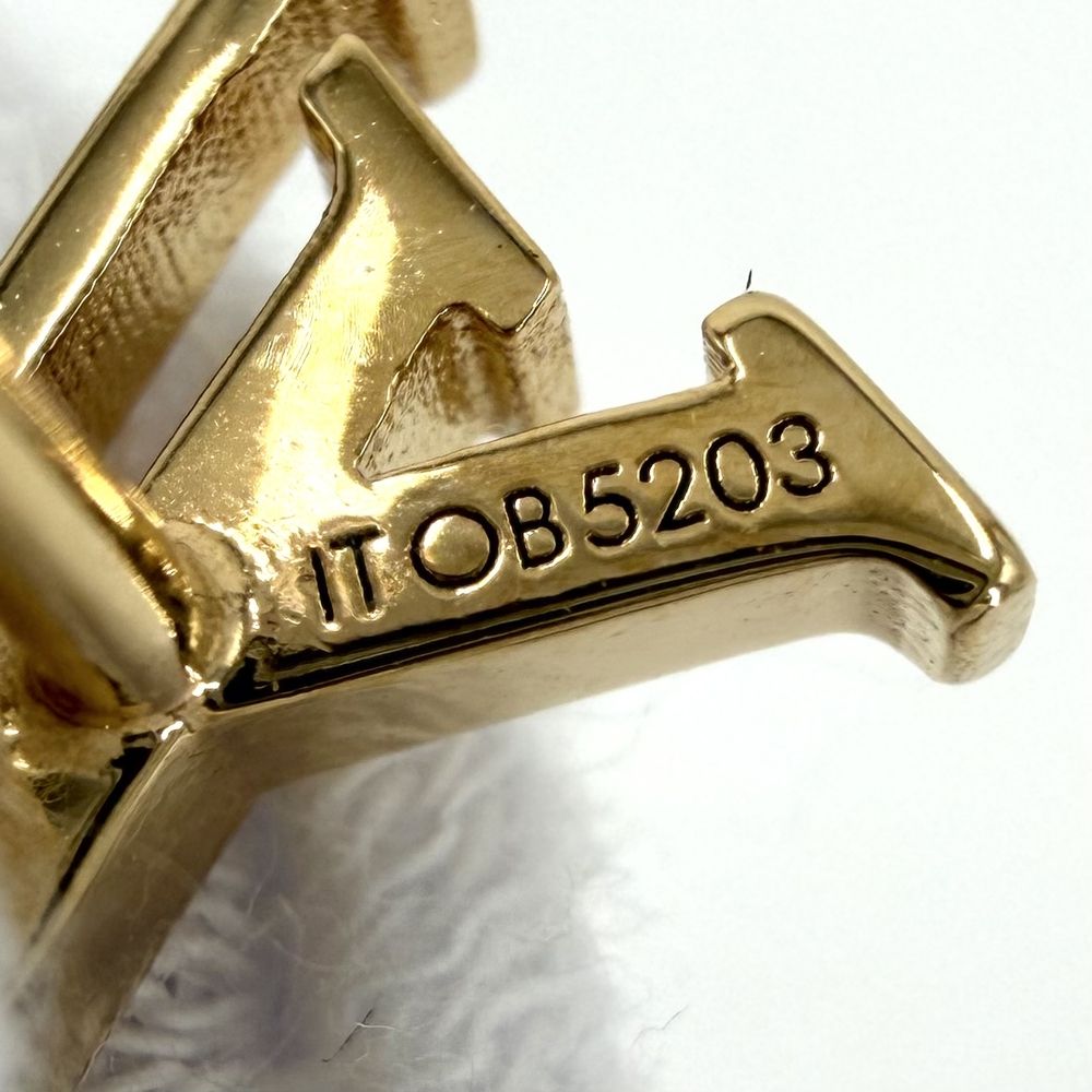 Louis Vuitton Earrings LV Iconic Faux Pearl Gold White — view 3