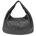 Bottega Veneta Handbag Intrecciato One Leather Black Gold