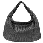 Bottega Veneta Handbag Intrecciato One Leather Black Gold — view 2